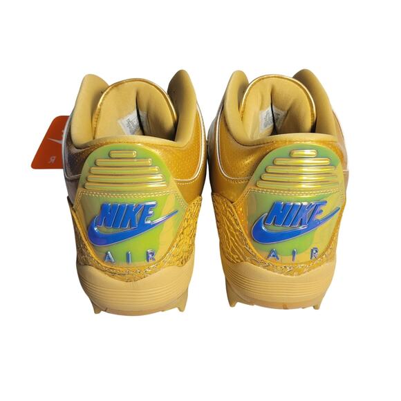 Jordan Retro 3 Force Savage UCLA P Gold Mens 16 Football Cleats HF5579-700 NEW main image 6